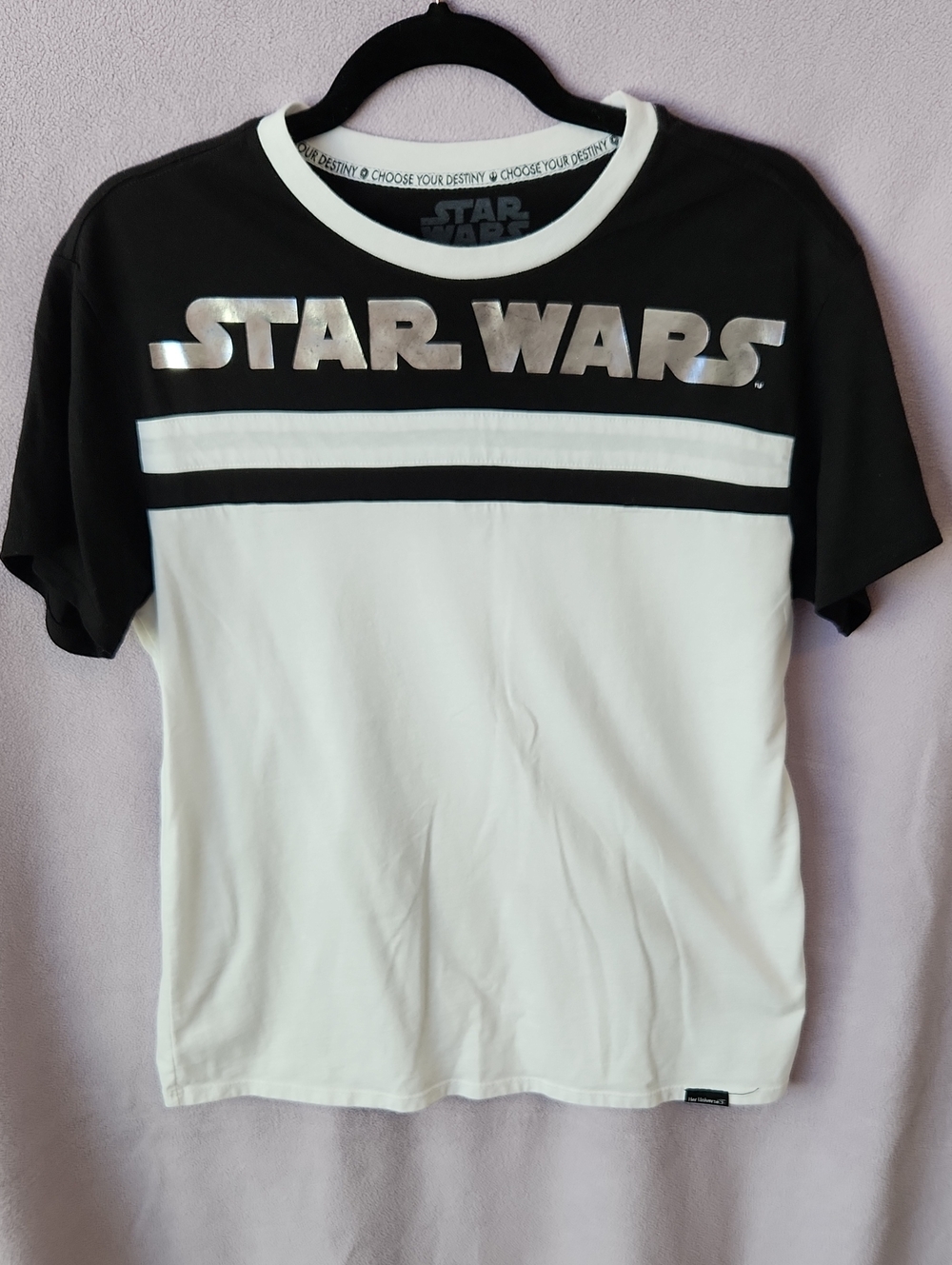 ✨️3/$20✨️ Star Wars Her Universe Black, White & Silver Logo Short Sleeve Tee